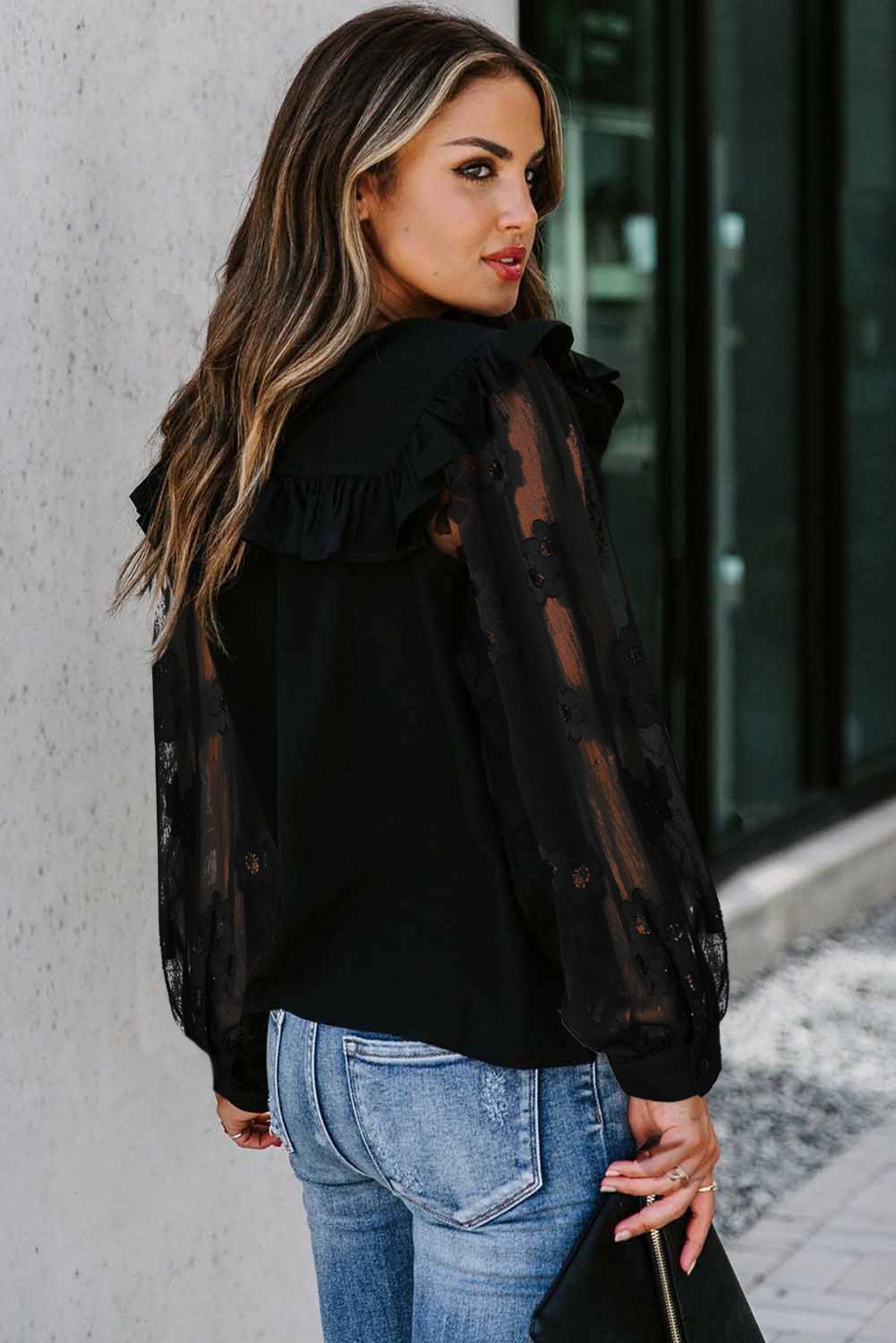 Romantic Ruffle Charm Blouse