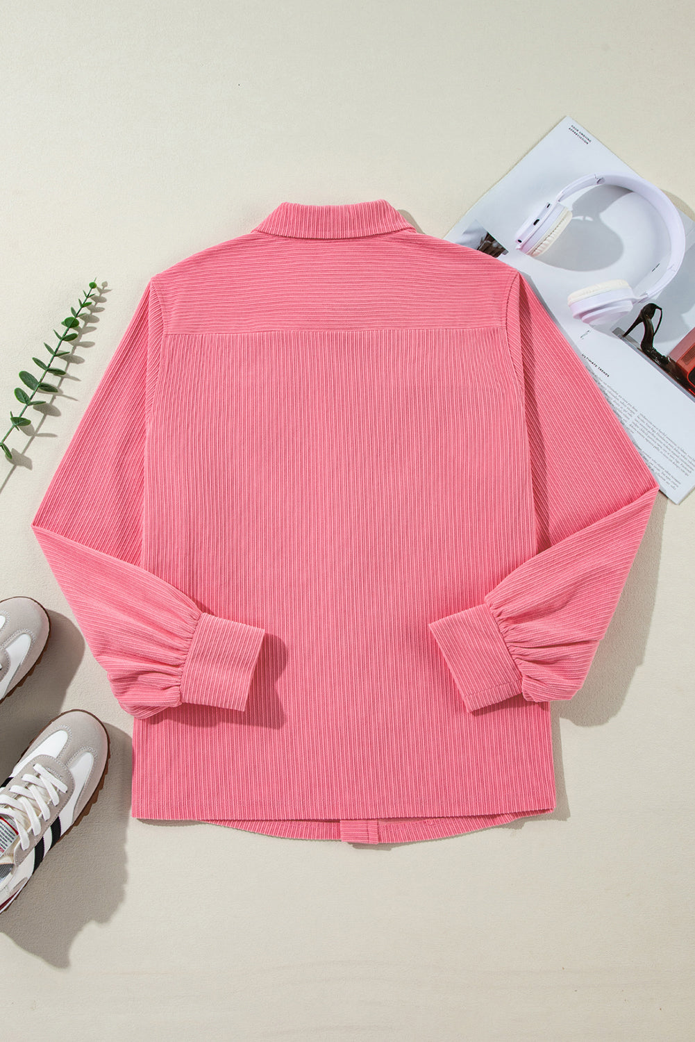 Blush Breeze Corduroy Shacket