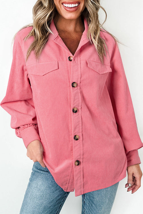 Blush Breeze Corduroy Shacket