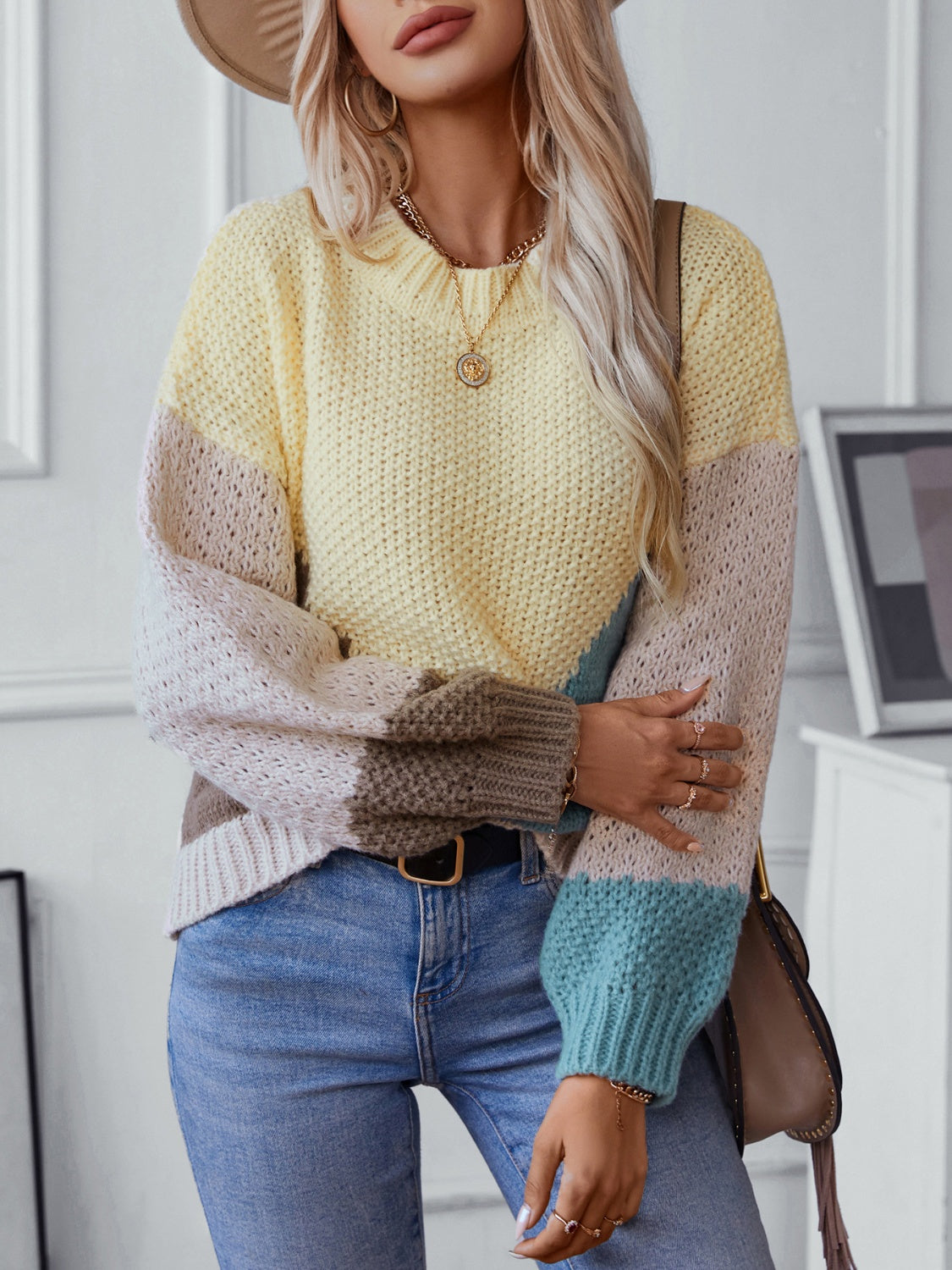 Bold & Cozy Color Block Knit
