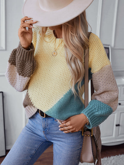 Bold & Cozy Color Block Knit