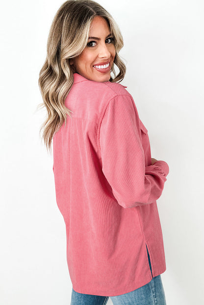 Blush Breeze Corduroy Shacket